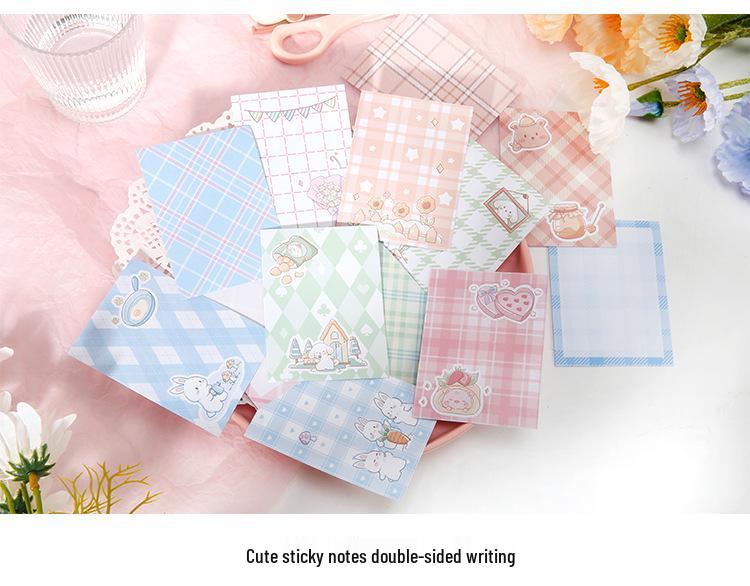 Notas Adesivas Fofas de Desenho Animado, Adesivos para Diário e Abas de Índice DIY - Etiquetas de Papelaria Estudantil Estilo Fresco