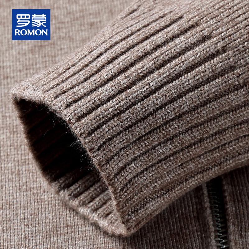 ROMON Men's Light Luxury Cashmere Blend Knit Cardigan