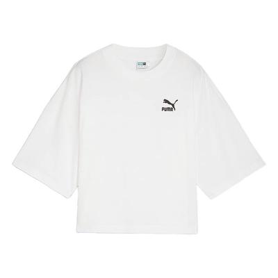 Better Classics Sports Casual Round Neck Short Sleeve T-Shirt Women T-Shirts White 626996-02