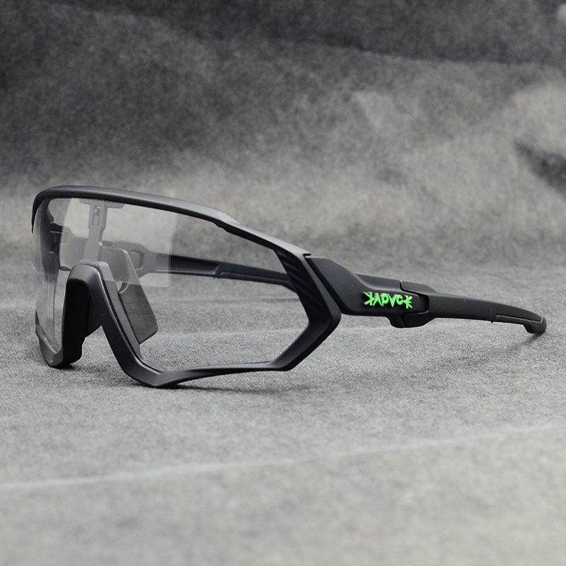 Color-changing cycling glasses with myopia running sports bicycle driving windproof eye protection