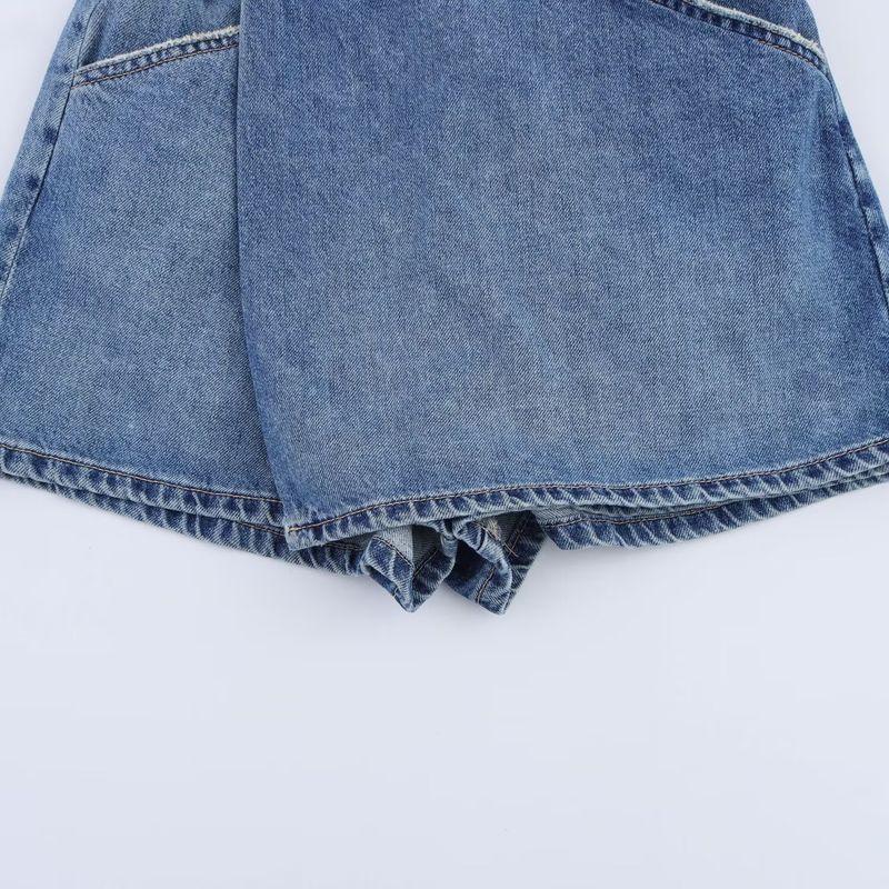 Jnleaog Autumn New Women Clothes Western Style French Style Design Denim Skirted Leggings 8197006