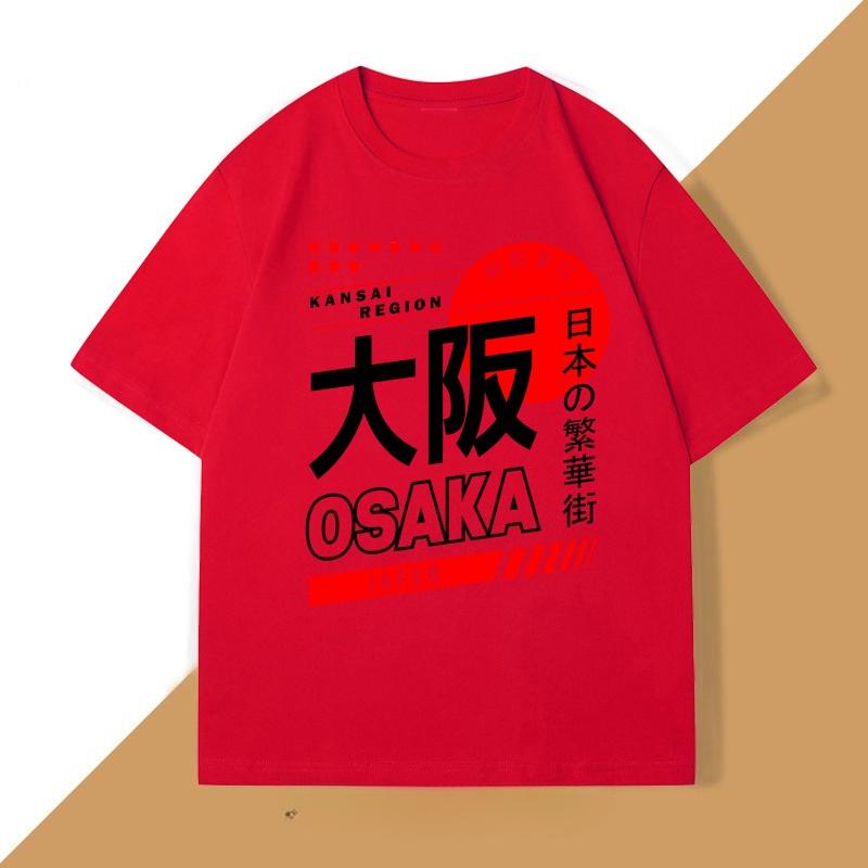 Japanese Style Osaka TShirt Vintage Street Wear Graphic T Shirts Cotton Short Sleeve Harajuku Tshirts WOMEN Clothing Top