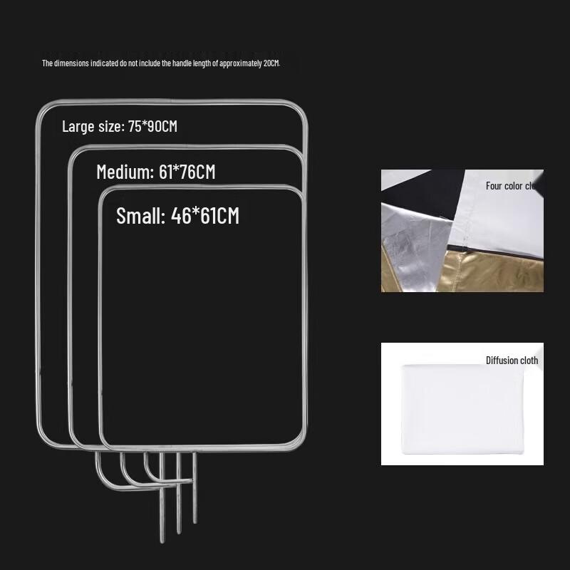 Professional Magic Leg C-Stand with 5-Color Fabric Flag Board Set