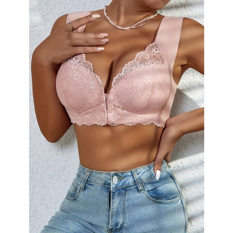 Reggiseno premaman in pizzo tinta unita da donna M-9xl, biancheria intima sexy per l'allattamento
