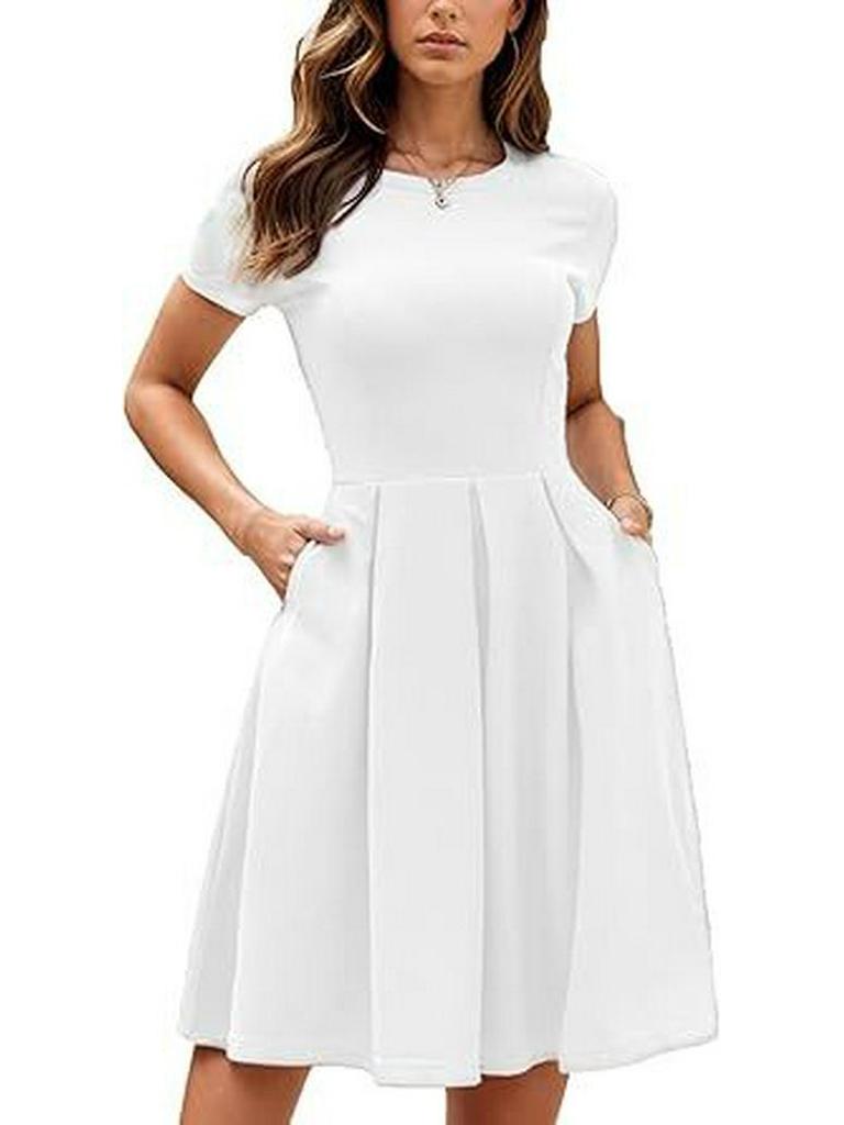 Women's Summer Evening Dress with Pockets – Party, Church, Bridesmaid & Graduation Style JH253-4.