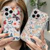 Shockproof TPU Case For iPhone 17 16 Pro 15 14 13 12 Pro Max 11 Transparent Soft Silicone Colorful Flowers Printed Phone Cover