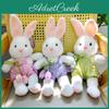 Jouet Lapin en Peluche avec Tissu Doux à Poil Court Pour Cadeau d'Enfant et Usage de Collection