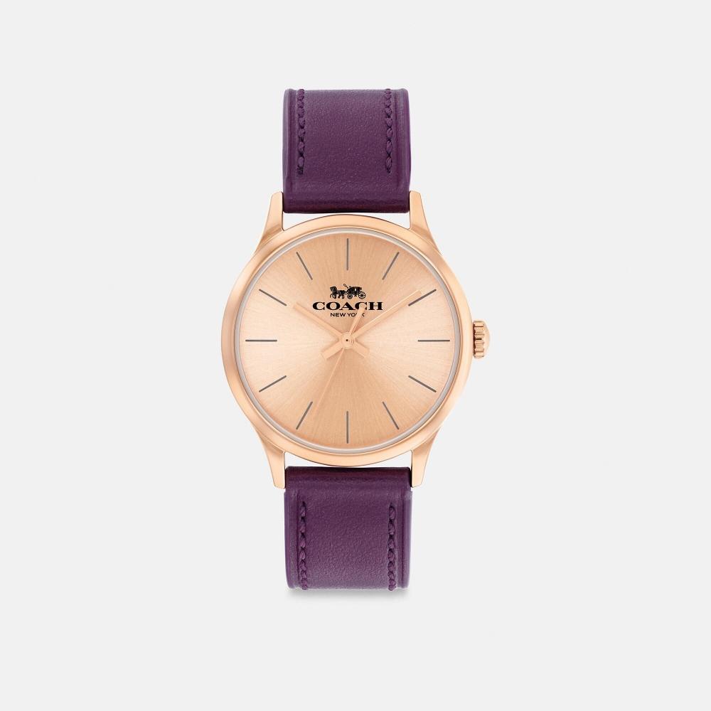 

Часы Coach Ruby, глубина 32 мм, ягода