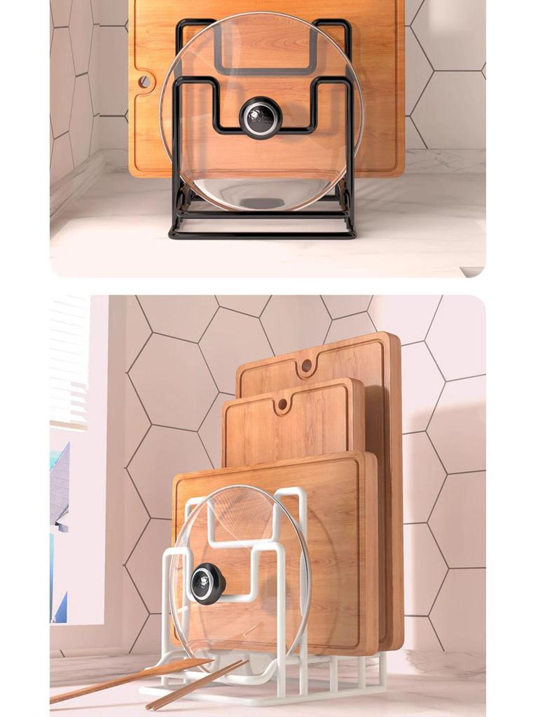 Multi-layer Kitchen Rack for Cutting Boards, Chopping Boards, and Pot Lids