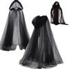 With Oversized Hood Overcoats Vintage Vintage Hooded Cape Creative Gift Cosplay Costume