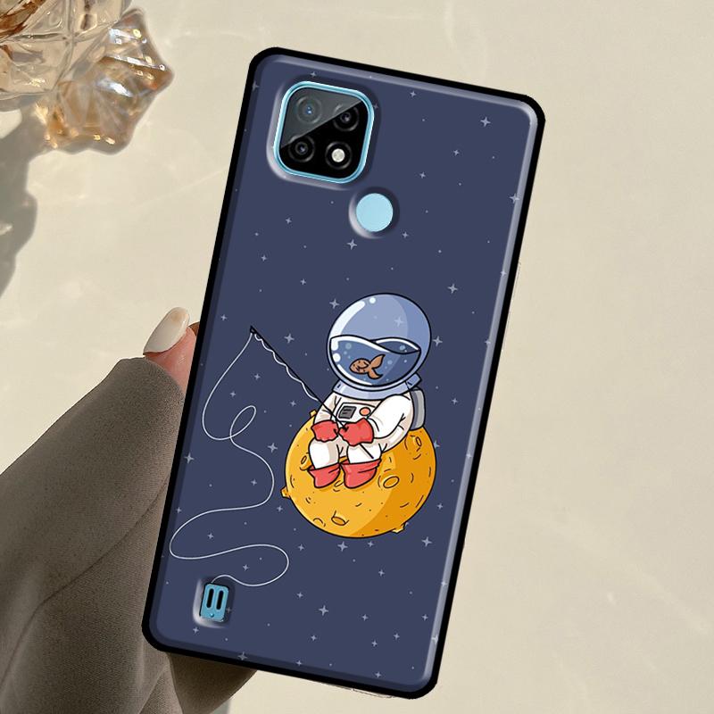 Star Astronaut Cute For Realme GT 7 Pro GT 6T 6 5 C67 C61 C55 C53 C51 C21Y C25S C75 10 11 12 13 14 Pro Plus Case