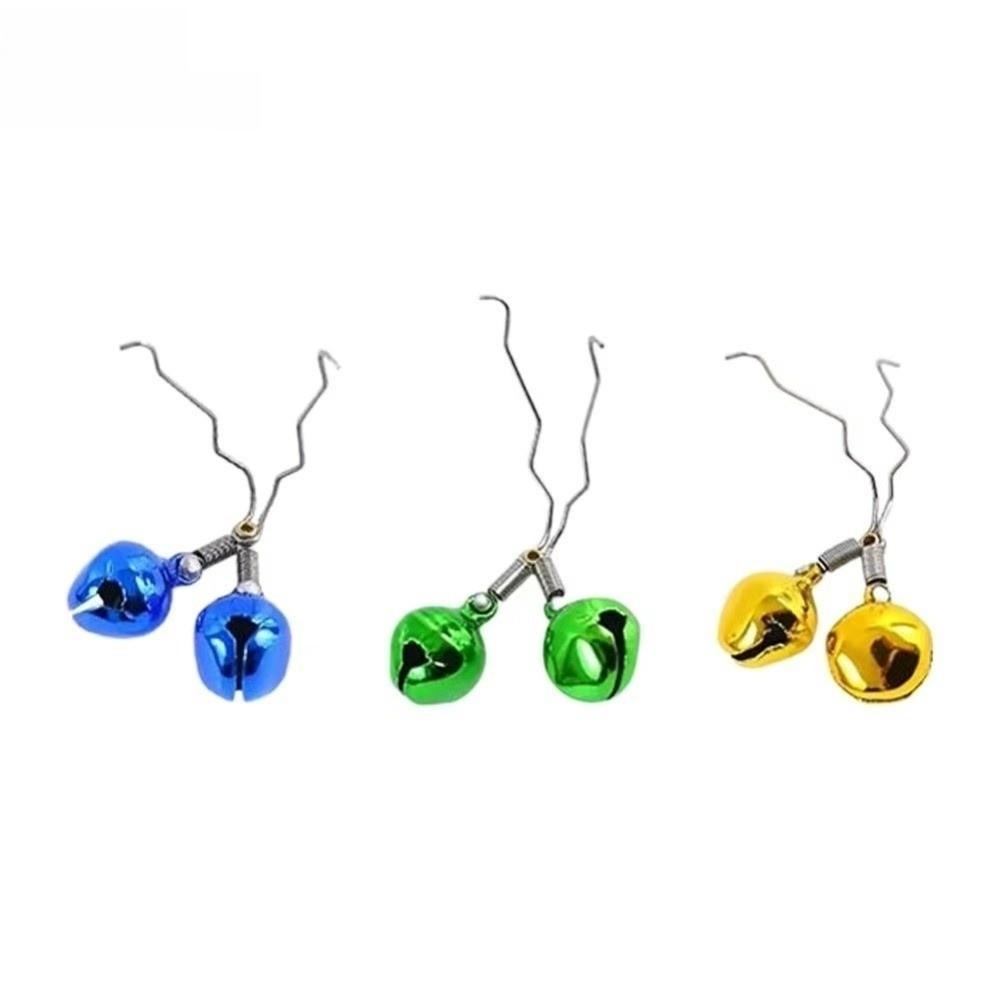5/10Pcs Metal Clip-On Fishing Rod Bell Anti-Throwing Design Fishing Tackle Accessory  Night Fishing