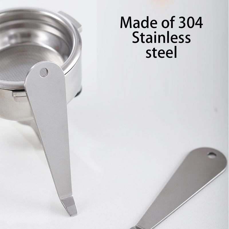 1pc Coffee Powder Cup Portafilter Basket Remover Tool Stainless Steel Coffee Filter Tools Coffeeware Accessories Silver