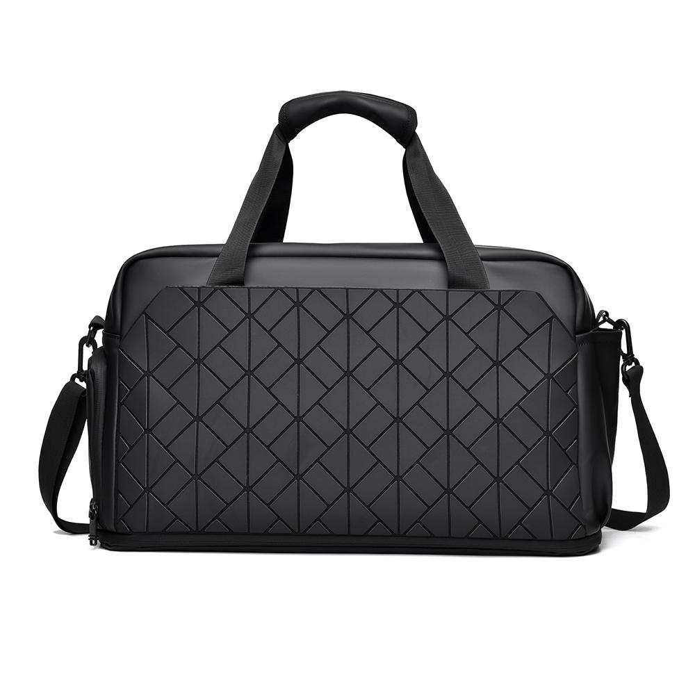 Men s Travel Bag with Separate Shoes Storage чёрный