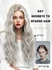 28 Inch Big Wavy Light Grey Wigs For Women Heat Resistant Fiber Wigs Beginners Friendly Wigs Perfort For Parties Halloween Christmas And Daily Use