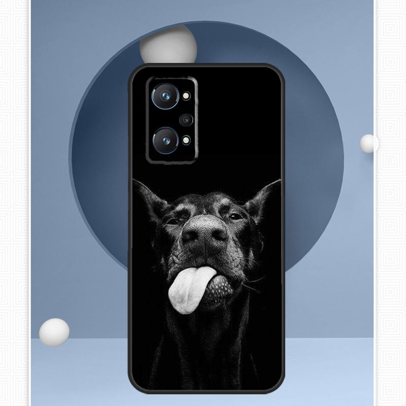 Doberman dog For Realme C55 C33 C30 C21Y 10 Pro Plus GT Neo 5 3 3T Case For OnePlus 11 10 Pro Nord 2 2T