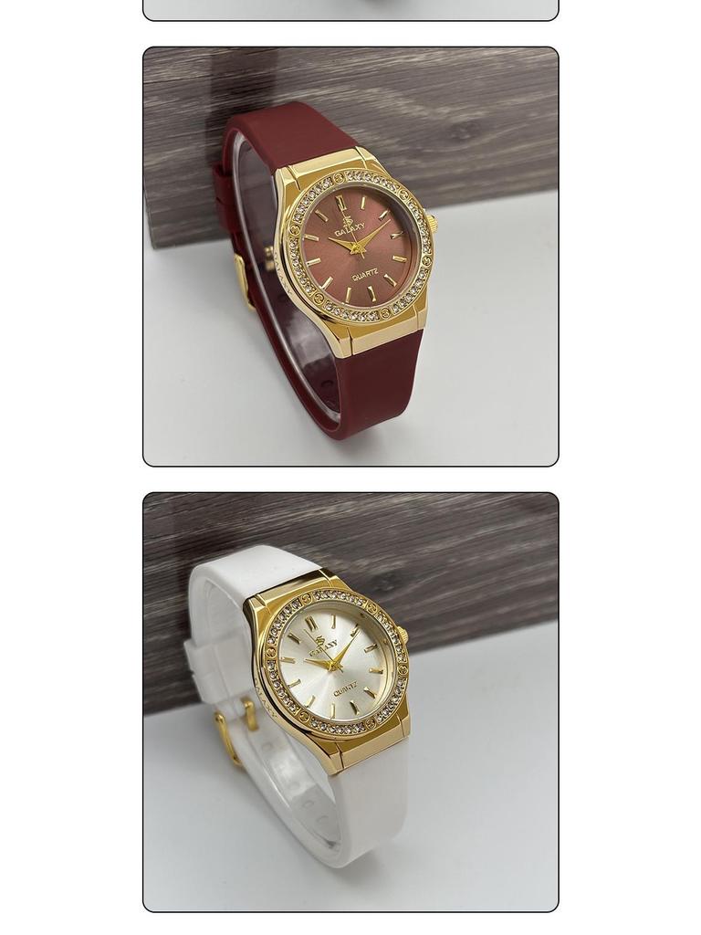 Elegant Men's Round Black Watch with Diamonds