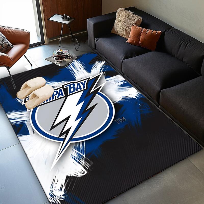 Tampa Bay Hockey Area Rug Suitable for Indoor And Outdoor,Carpets for Kitchens, Homes, Offices, Living Rooms,Home Decor,Christmas Gift