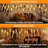 Magic Wand Remote Hanging Operated Potter Harries Battery Floating Candles Warm Light Decoration Halloween Flameless Candles 1PC
