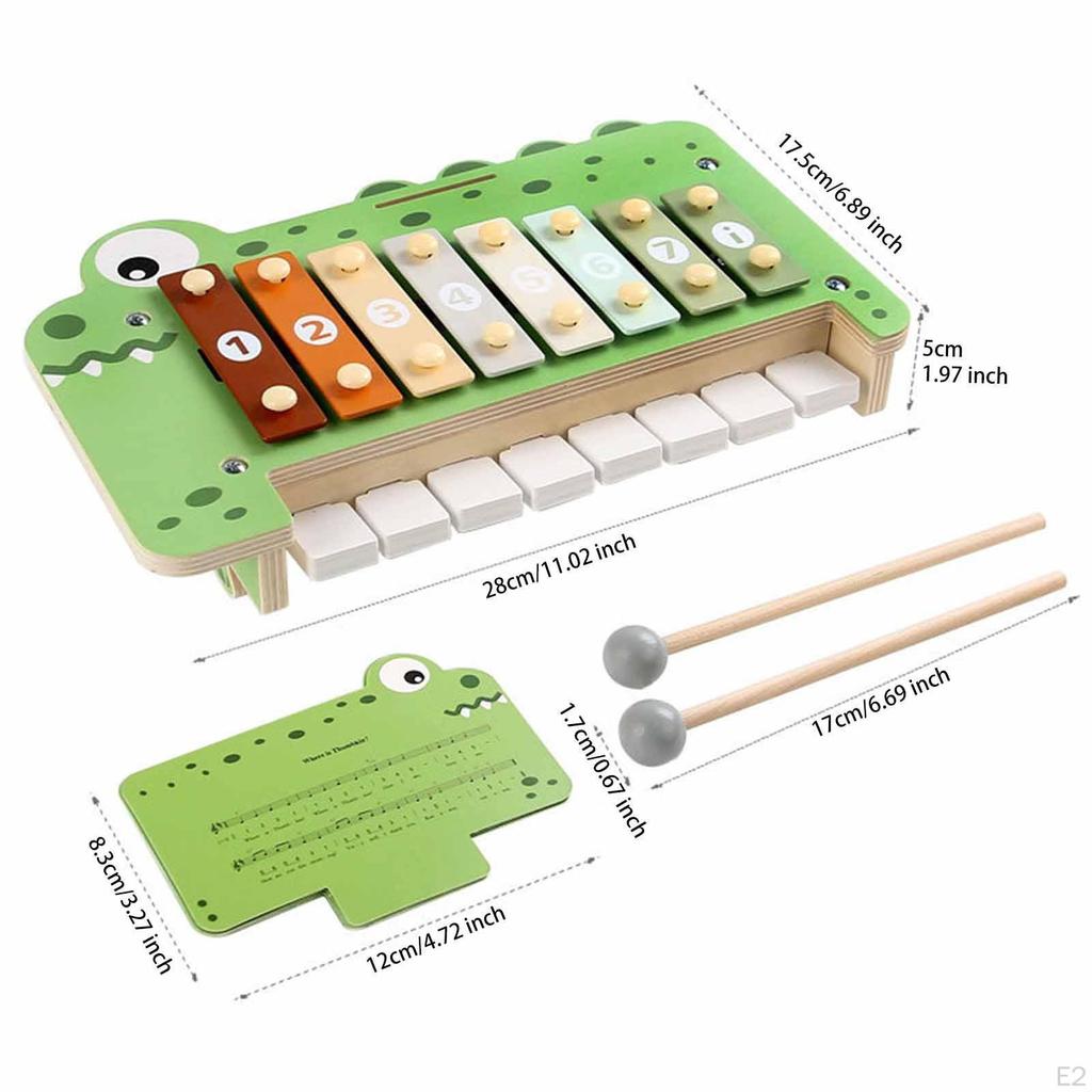 Kids Xylophone Musical Instrument Toy Children Early Education Holiday Gifts Hand Knocking