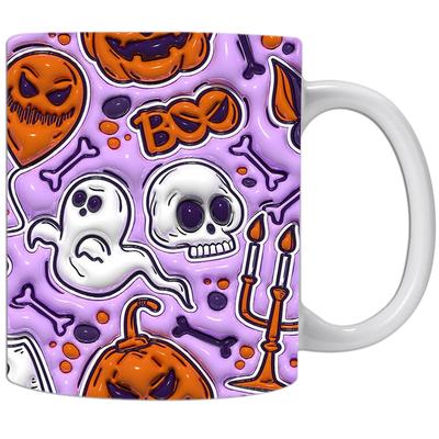 3D Kürbis Kürbis Gruselig Keramik Kaffee Becher Teetasse Halloween Halloween Boo