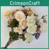 Silk Bouquet Rose For Wedding Decor Photography Props Home Gift Styling
