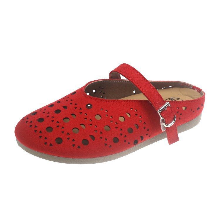 Retro niche design Birkenstock slippers single shoes new soft sole hollow bag head sandals