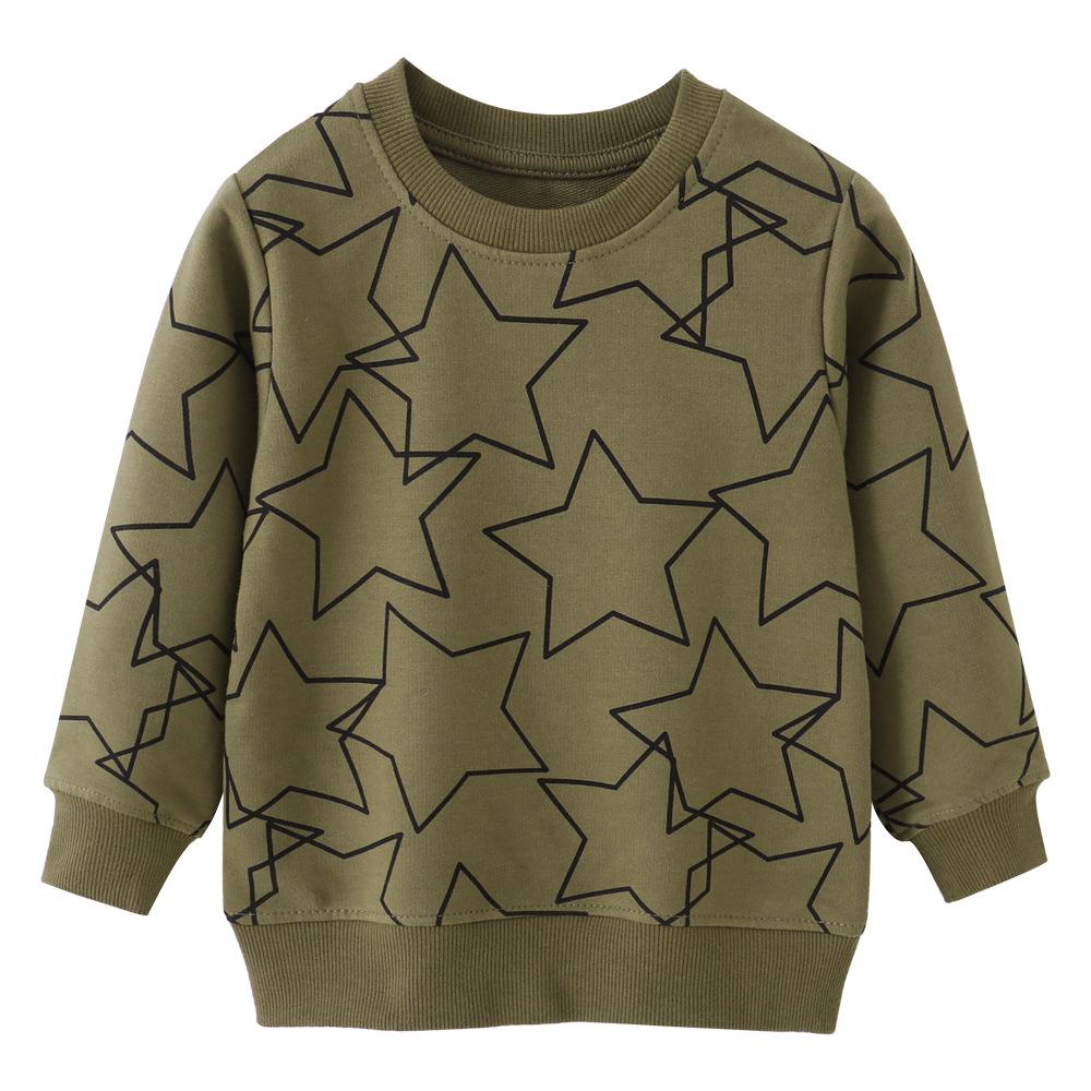 European-Style Boys  Long-Sleeve Terry Hoodie for Fall/Winter 5T (120 CM)