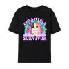 Yk T-Shirt Chlamydien-Überlebender Katzen-Meme Lustiges T-Shirt Harajuku Mode T-Shirt Fitness Damenbekleidung Streetwear Sommer Oberteile