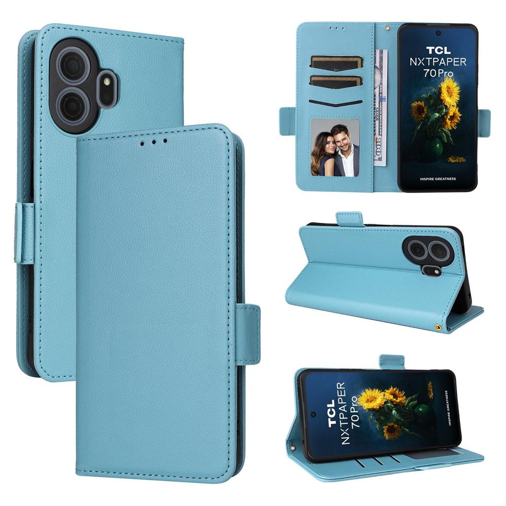 Flip Cover compatible for TCL NxtPaper 70 Pro PU Leather Phone Case Full-Body Protection with [RFID Blocking]