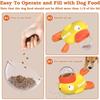 Pet Treat Dispenser-Interactive Dog Toys Anti Gulping Duck Slow Feedercat Dog Treat Dispensing with Buttonfor Dogs Training