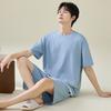 Modal short-sleeved men's pajamas summer men's large-size boys can wear cotton and silk loungewear summer teenagers