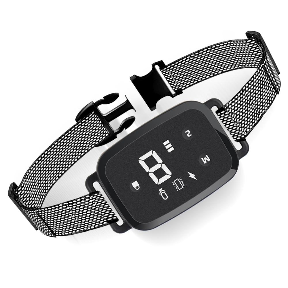 Auto-Control Dog Training Collar Smart HD Digital Display No Remote Automatic Control Collars for Dogs Bark Stopper 4 Modes