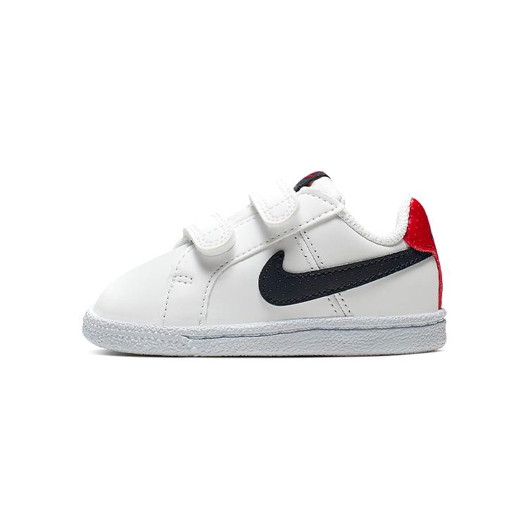 

New Nike Low Top Skateboard Shoes White Black Infant And Toddler 833537-107 25