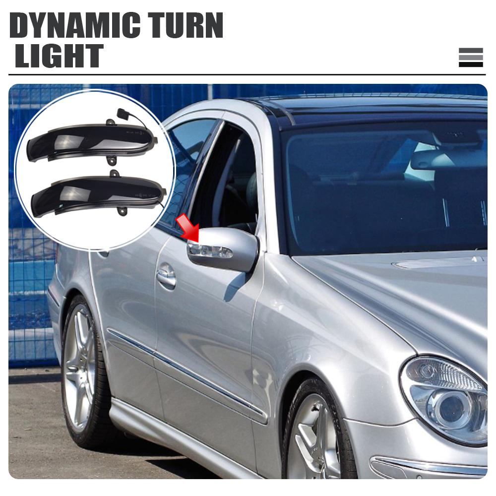 2Pcs Dynamic Indicator Blinker For Mercedes Benz E Class W211 S211 2002-07 G Class W463 LED Turn Signal Side Mirror Light