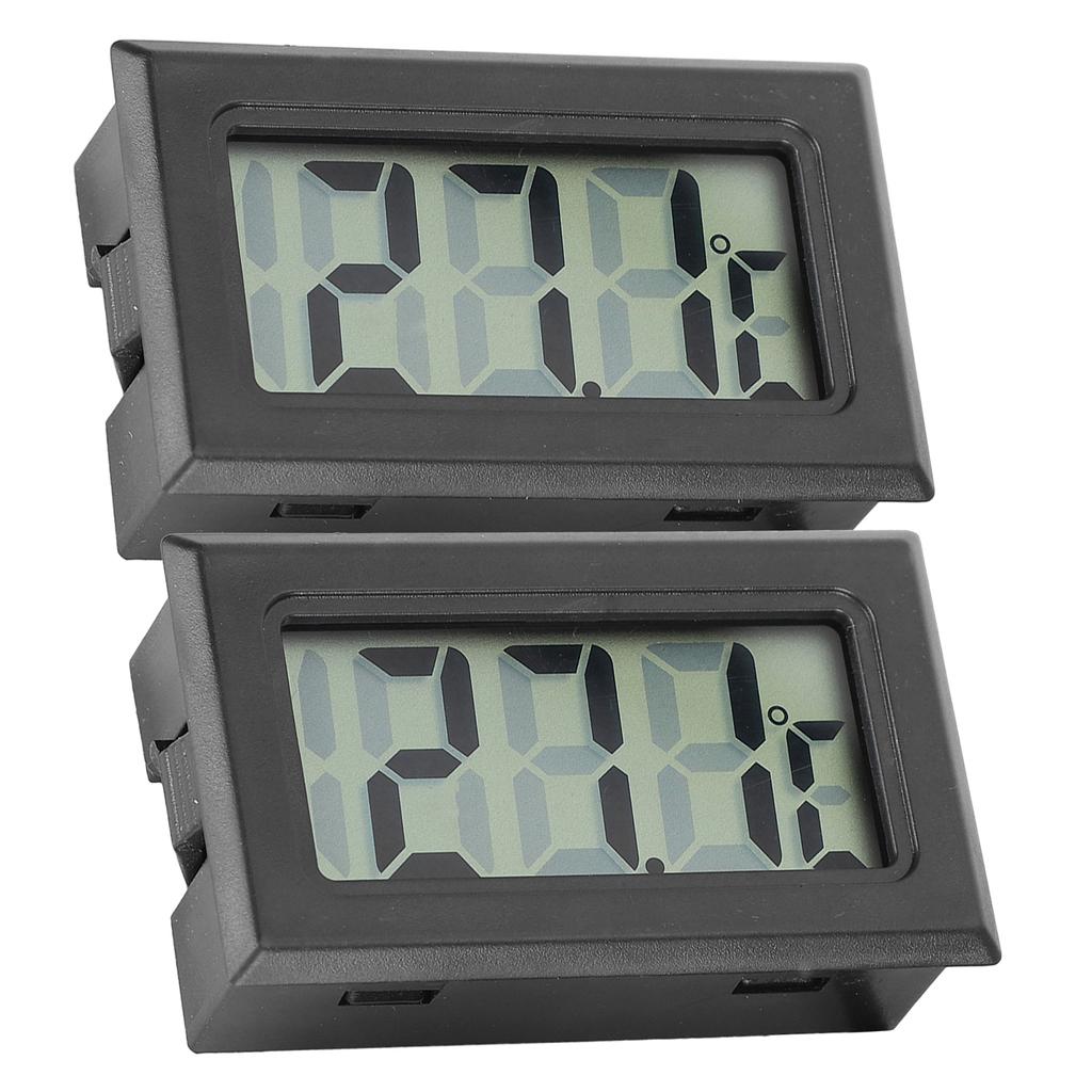 2Pcs Fish Tank Digital Thermometer Aquarium Temperature Gauge Monitor with Probe
