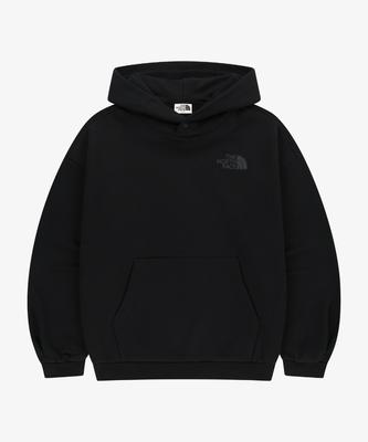 Nm5Pr52J Logo Hooded Pullover Black