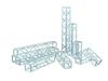 PM Office A MODELING SUPPLY Series Plastic Accessory Truss Clear 01 (Square) Ver.