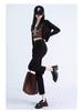 Women's High-Waist Slim Fit Black Cigarette Pants (2025 Spring Collection)