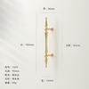 Single-Hole Drawer Knob Copper Brushed Wardrobe Cabinet Door Pull Handle Solid Furniture Hardware Dressing Table Cupboard Handle