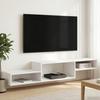 Wall Mounted TV Cabinet Wall Mount White 150 x 28 x 26 cm