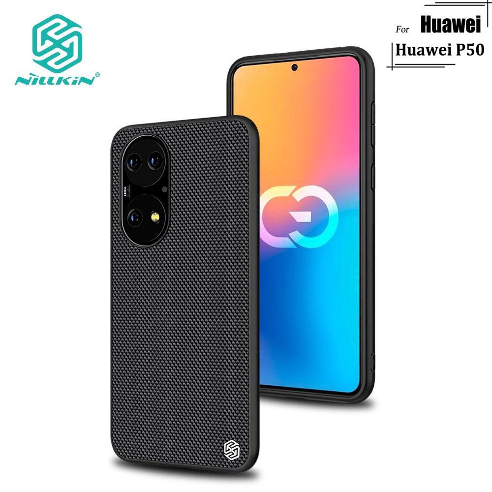 

Легкий чехол Nillkin из нейлонового волокна для телефона Huawei P50 из ТПУ ПК, текстурированный, ультратонкий, нескользящий, защитный P50