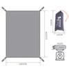 Tent Sheet, Waterproof Leisure Sheet, Ground Sheet, Double-sided Waterproof, Sunshade Treatment, UV Protection, Lightweight, Storage Bag Included,
