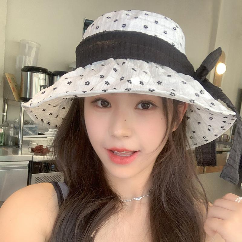 

Большие волны вдоль шляпы рыбака Сладкая прогулка Защита от солнца УФ Цветы Универсальная шляпа-горшок Осень