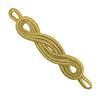 1pcs Gold Chinese Knot Button Embroidery Closure Retro Applique for Clothing DIY Accessories