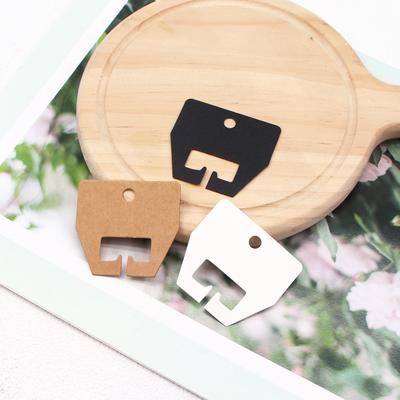 100 Stück 5*4,5 cm Haarnadeln Verpackungskarten für handgemachte Mädchen kleine Klammer Haarspange Papier Präsentationskarten Einzelhandel Hängeetiketten