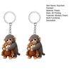 1/2Pcs Keychain Pendant 3D Monkey Hugging Monkey Key Chain Backpack Desk Decoration Portable Bag Charm Accessory
