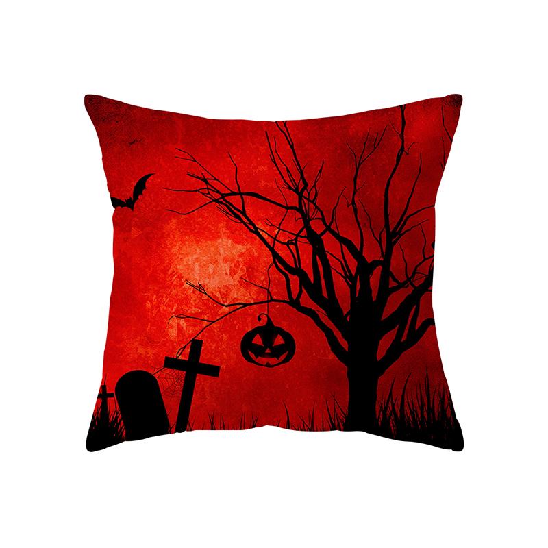 Halloween Theme Pillow Cover Sofa Cushion Cover Holiday Gift Party Decor Home Decor