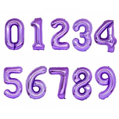 42 Inch Nummer 0-9 Kleur Groot Nummer 1, Digitaal Voor Verjaardagsfeest Viering Decoraties Benodigdheden, Folie Nummer Voor Huwelijksjubileum