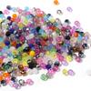 100-200pcs/lot 4 6 8mm Transparent Colored Glass Flat Beads Loose Spacer Crystal Beads For DIY Charm Bracelet Earrings Wholesale